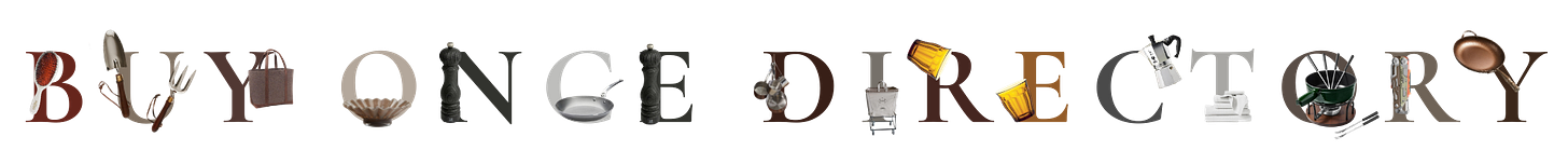 The Buy Once Directory The Buy Once Directory