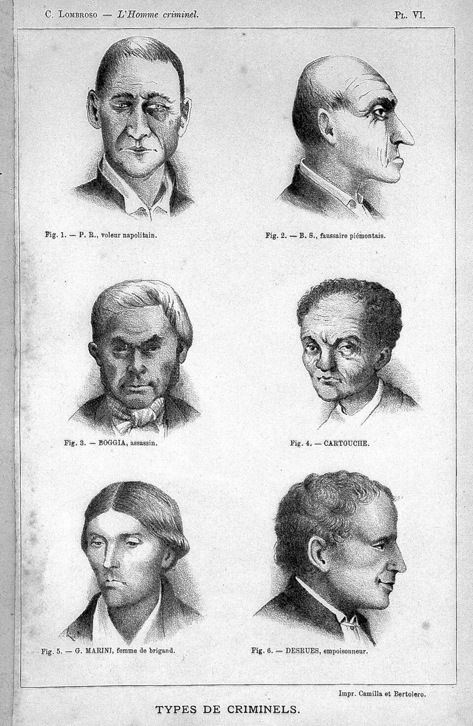 https://en.wikipedia.org/wiki/Cesare_Lombroso#/media/File:Plate_6_of_Cesar_Lombroso's_L'Homme_Criminel_Wellcome_L0010111.jpg