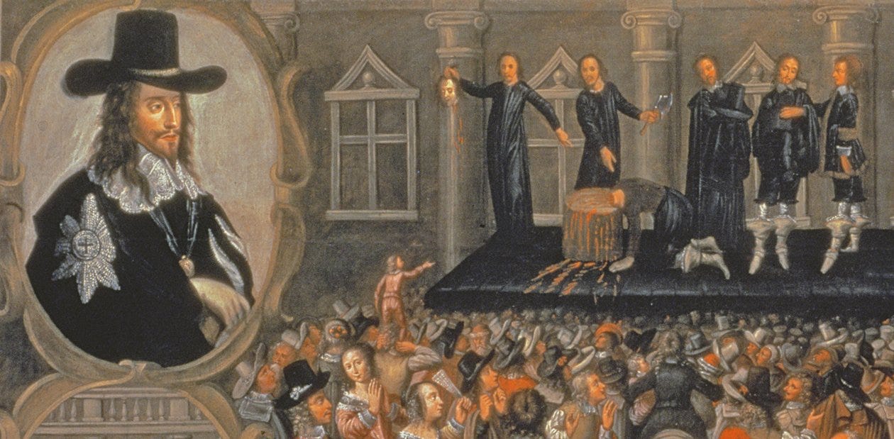 An Eyewitness Representation of the Execution of King Charles I in 1649  (detail)