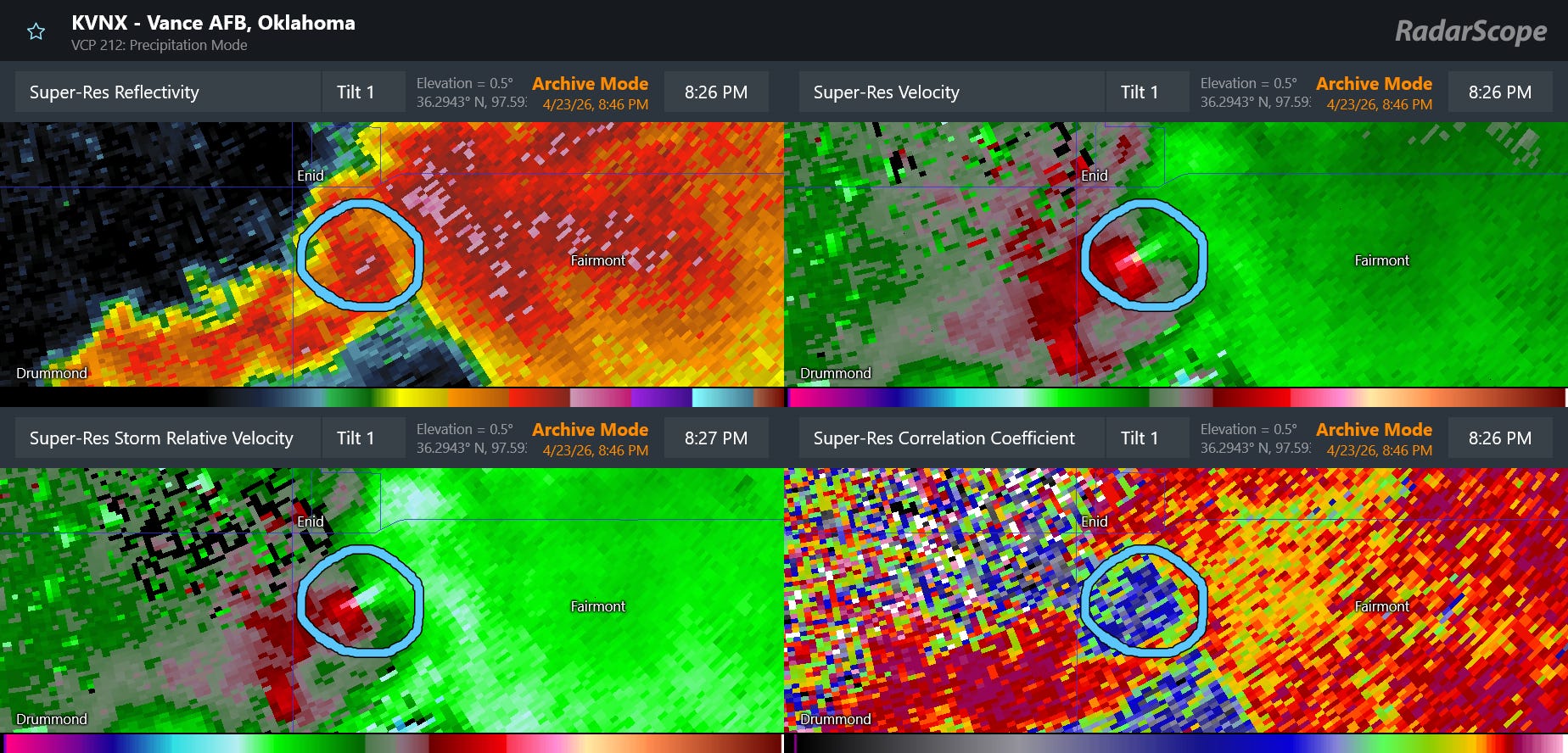 NWS confirms EF4 tornado struck near Enid, OK Thursday evening