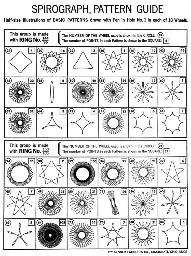 See how vintage Spirograph toys made it easy for anyone to draw amazing  geometric designs (1967) - Click Americana