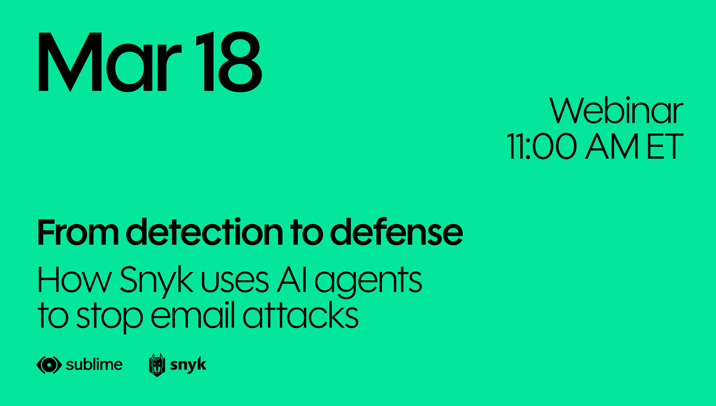 From detection to defense: How Snyk uses AI agents from Sublime to stop email attacks From detection to defense: How Snyk uses AI agents from Sublime to stop email attacks