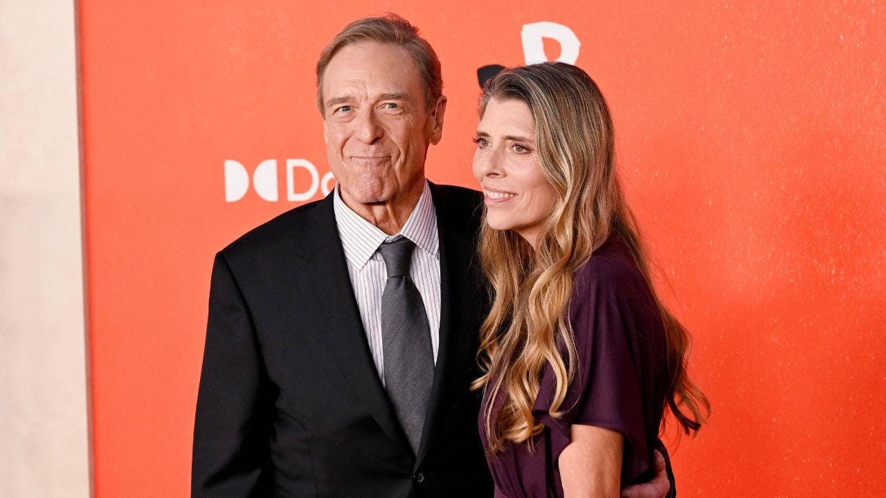 Photo of John Goodman and his wife looked adorable on the red carpet. Photo of John Goodman and his wife looked adorable on the red carpet.