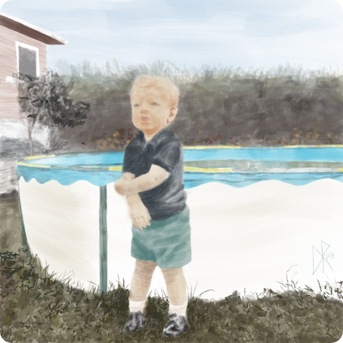 Me, when I was a wee lad. Sketch art by Don Rice. Me, when I was a wee lad. Sketch art by Don Rice.
