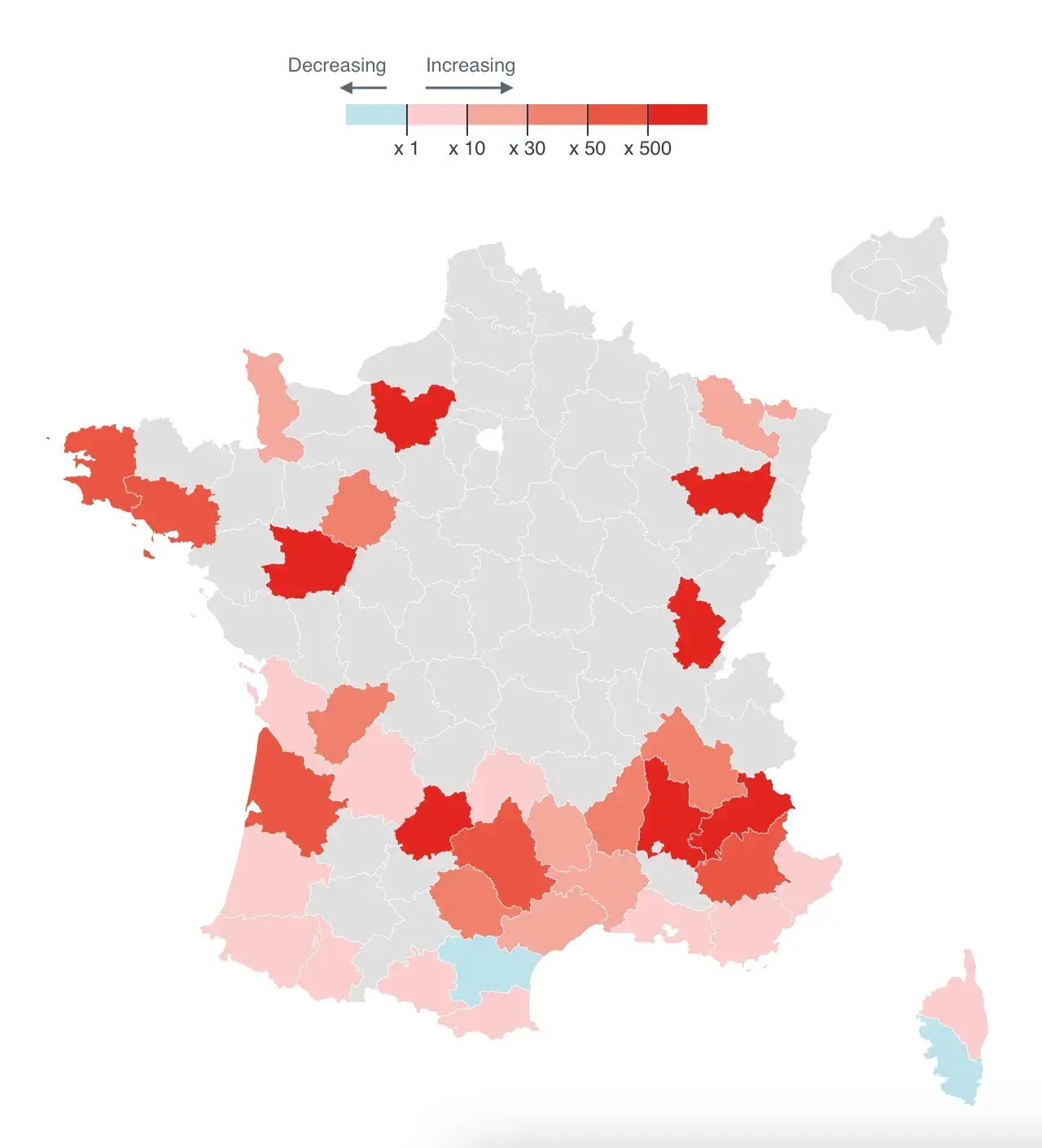 Wildfires across France in 2020