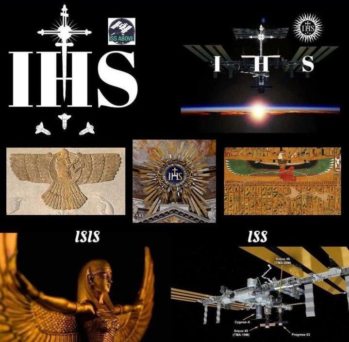 Bitcoin (and the BlockChain) is likely already in use as a Control Mechanism by those in the Shadows. Those who understand GEMATRIA & ASTROLOGY. Out ONE Door INTO the OTHER.

Who is in the SHADOWS?

The Jesuits?

Not surprisingly, IHS ($) is used as the Seal of the JESUIT Order. 