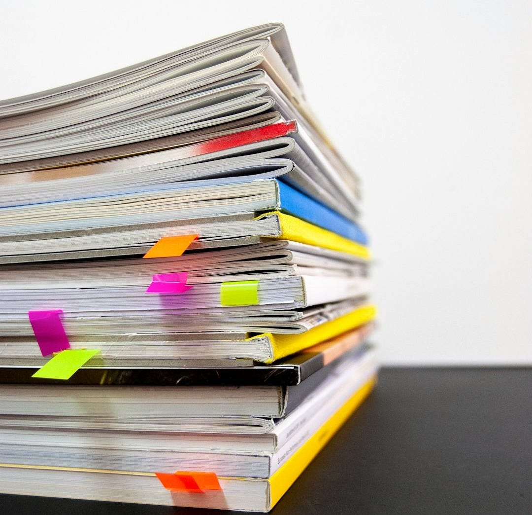 pile of books