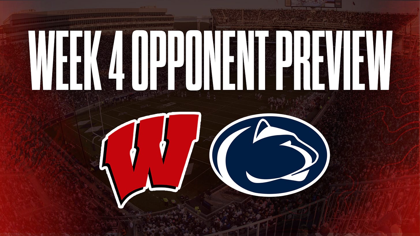 Week 4 opponent preview: Wisconsin Badgers vs. Penn State college football matchup Week 4 opponent preview: Wisconsin Badgers vs. Penn State college football matchup