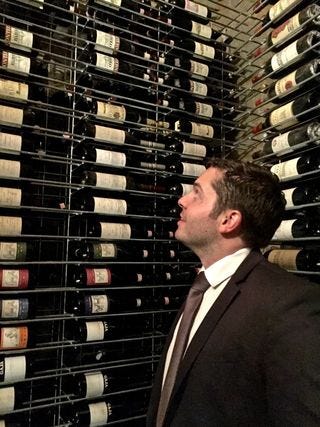 Josh in cellar at Guido Josh in cellar at Guido