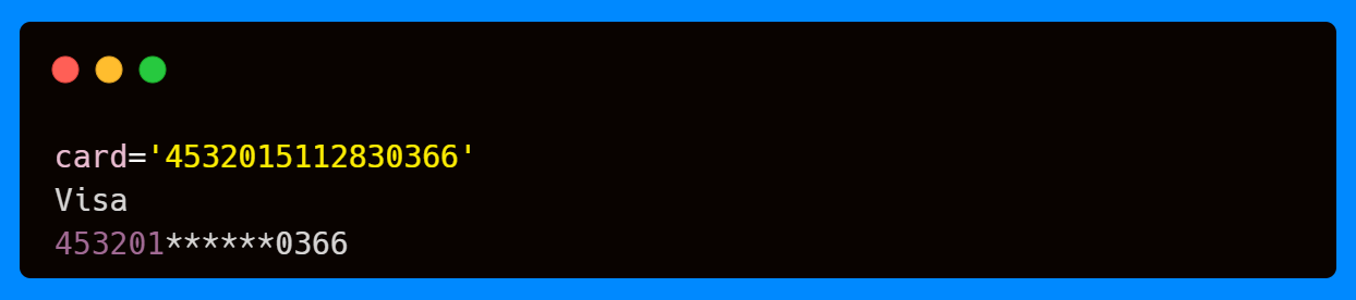 Payment Type Payment Type