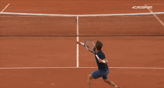 this Moutet half volley + 360 turn = fun this Moutet half volley + 360 turn = fun