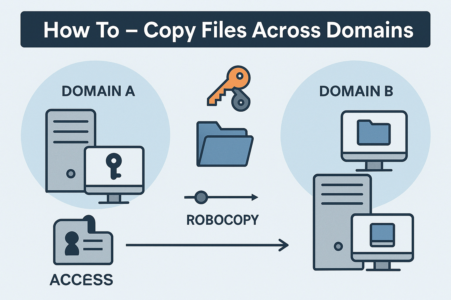 How To - Use Robocopy with Alternate Credentials for Cross‑Domain File ...