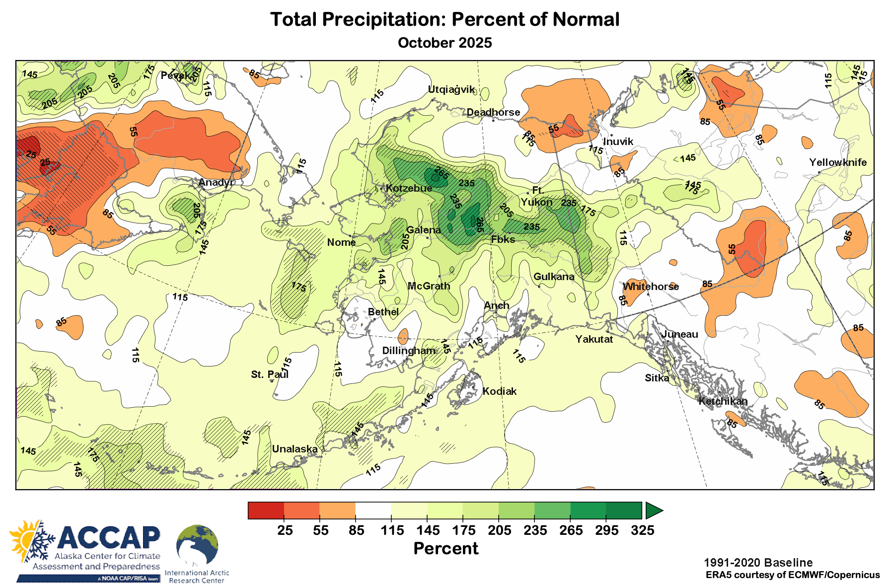 October 2025 Arctic and Alaska Climate Summary