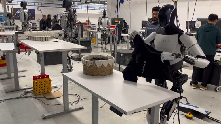 特斯拉機器人摺衣服其實是人控制,馬斯克:機器人還無法自己操作| TechNews 科技新報 特斯拉機器人摺衣服其實是人控制,馬斯克:機器人還無法自己操作| TechNews 科技新報