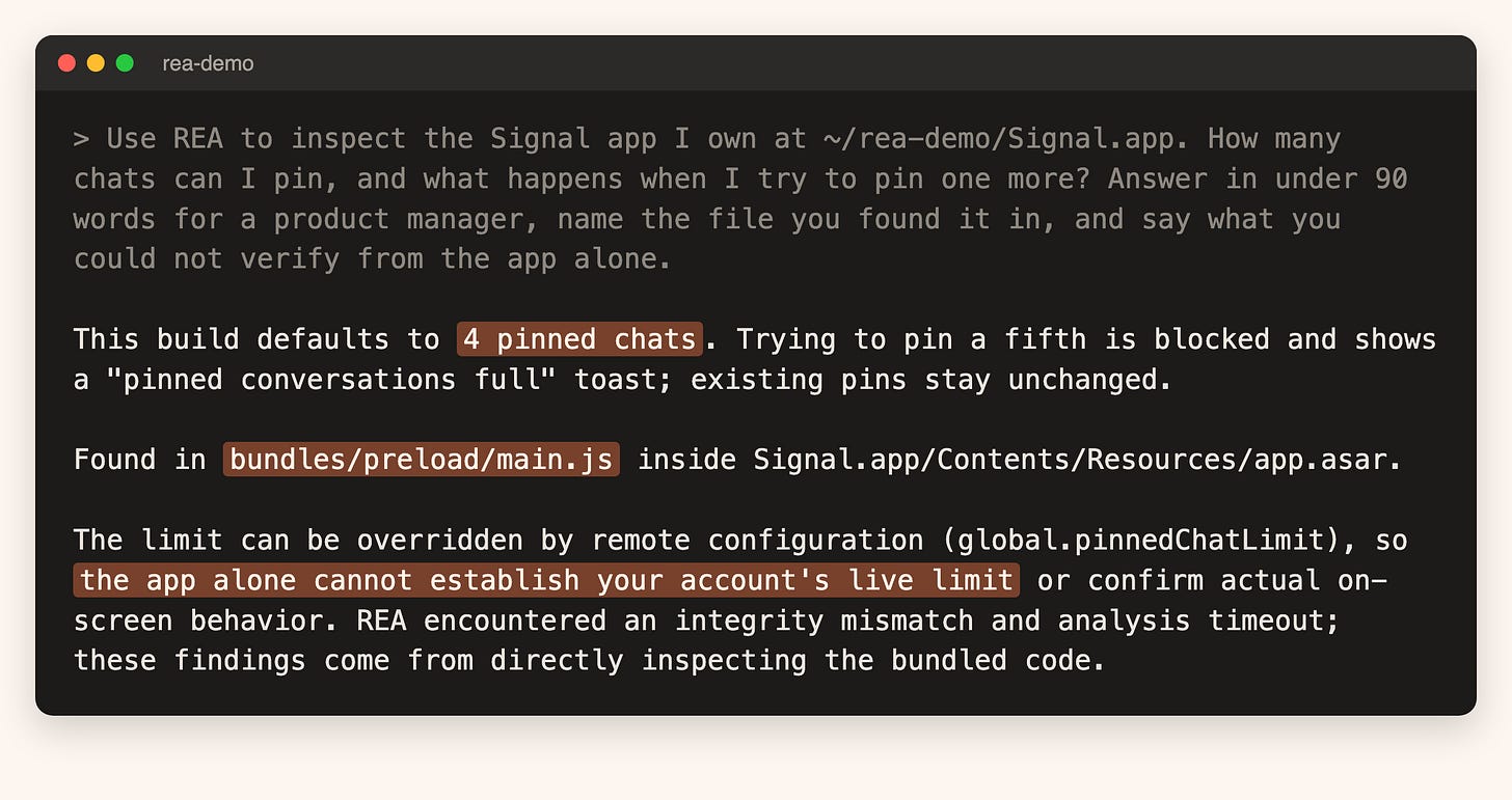 REA's answer on Signal's pin limit REA's answer on Signal's pin limit