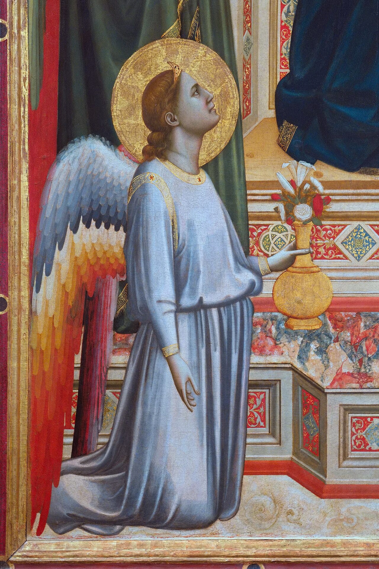 Giotto Ognissanti Madonna gold ground panel Giotto Ognissanti Madonna gold ground panel