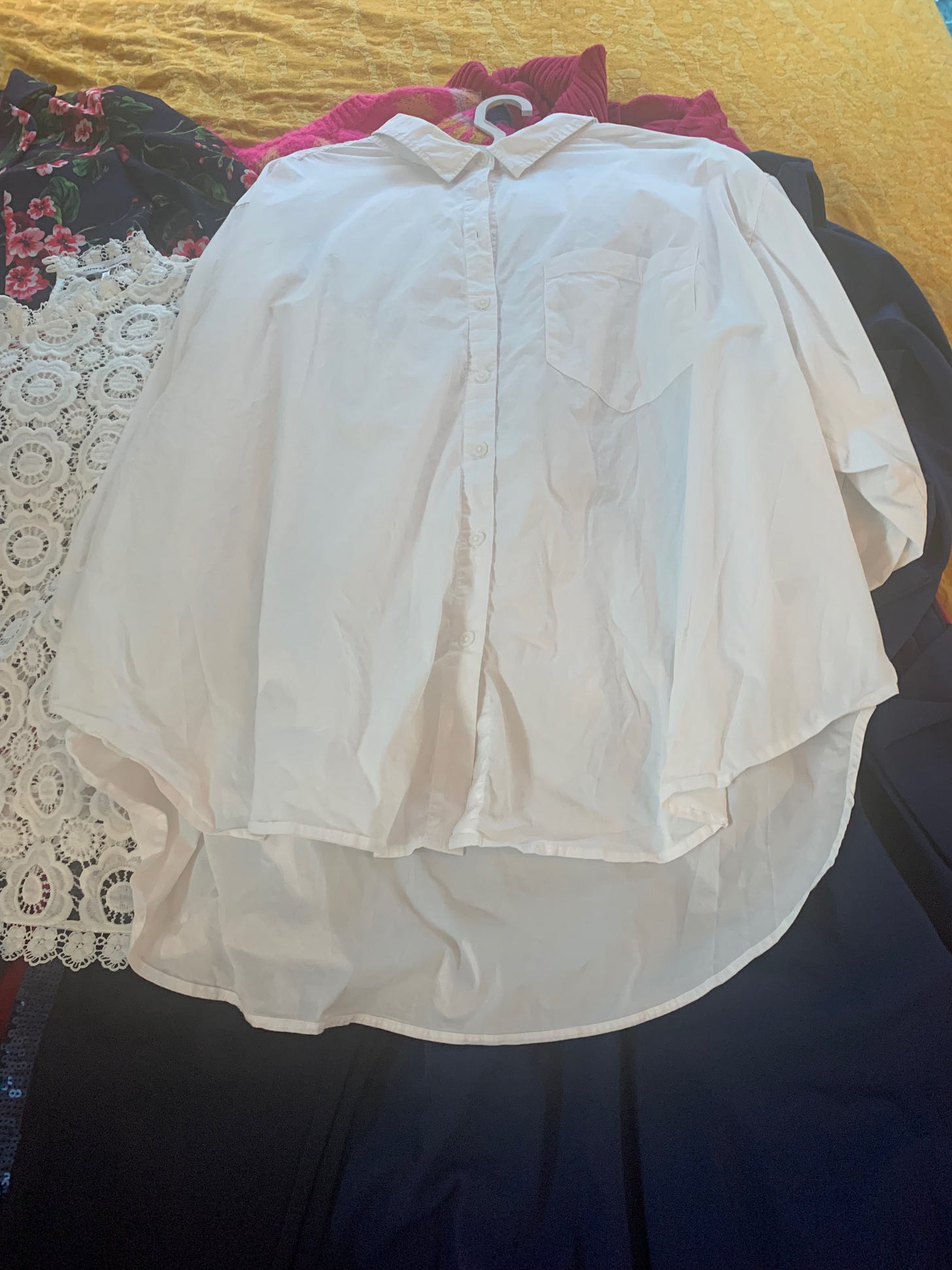 Just a plain white button down