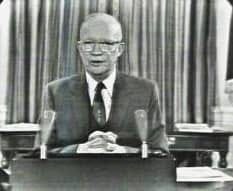 Dwight Eisenhower delivers his farewell address, 1961. Dwight Eisenhower delivers his farewell address, 1961.