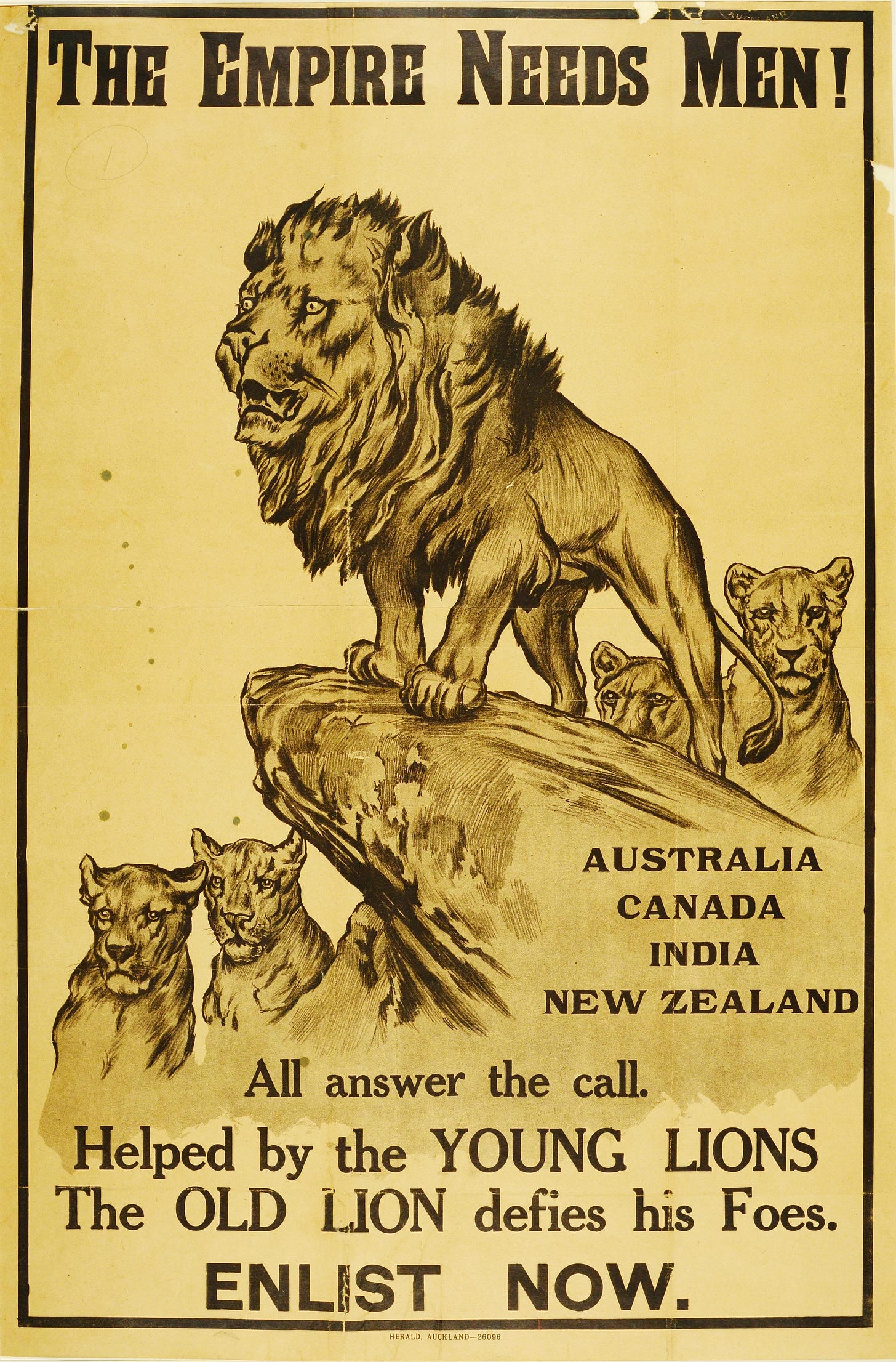 WW1 Recruitment Poster Aimed at Soldiers from the British Empire •  MyLearning