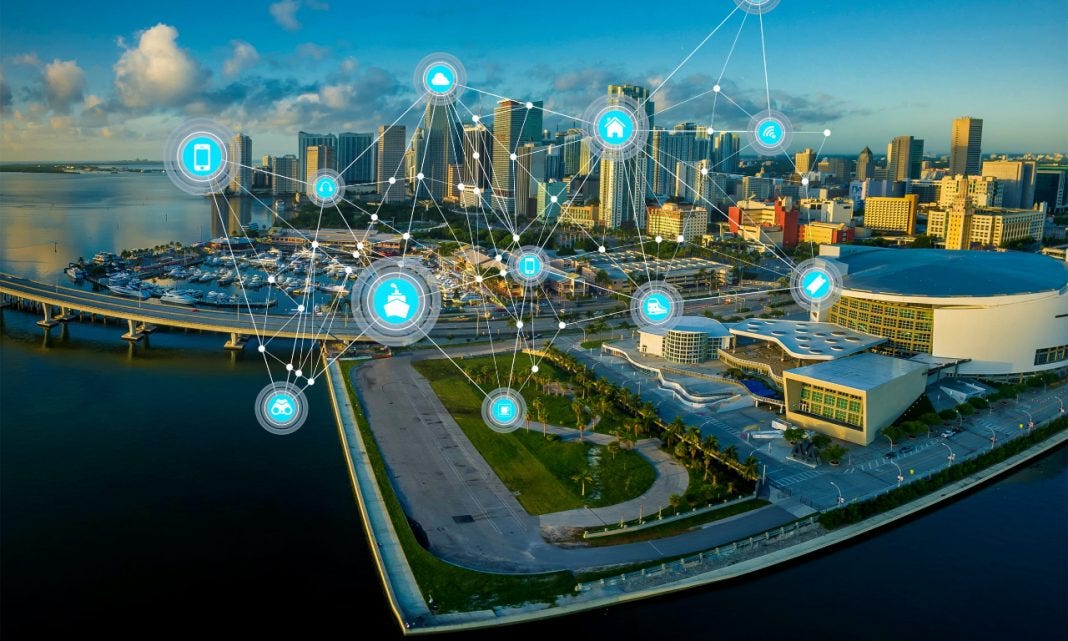 a picture of a city on a sky blue background with a computer circuit overlaid. because its the future, or something a picture of a city on a sky blue background with a computer circuit overlaid. because its the future, or something