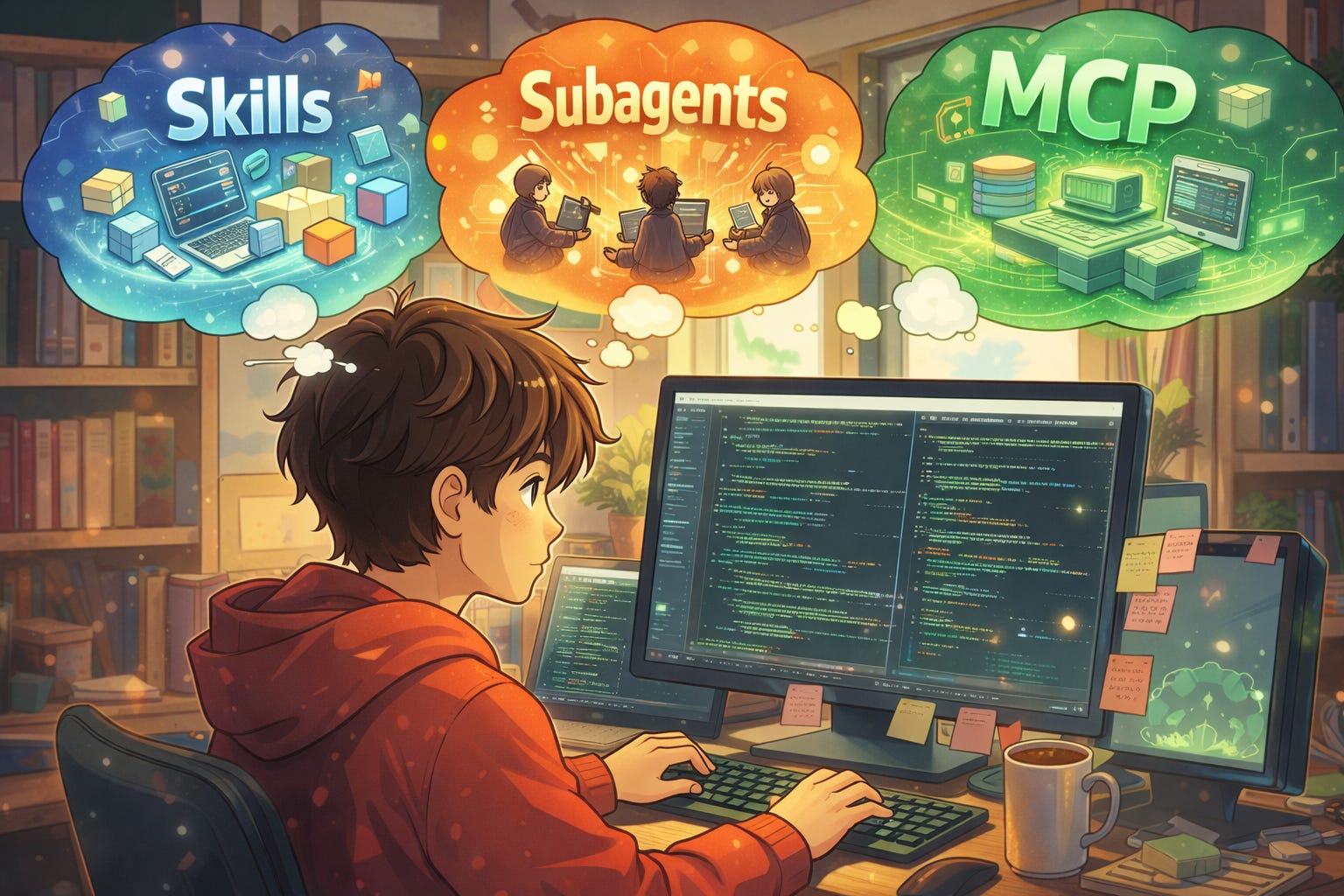 Guia prático de Skills, Subagents e MCP no Claude Code, Copilot ...