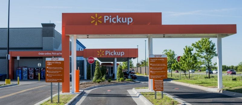 Walmart Pickup Lanes
