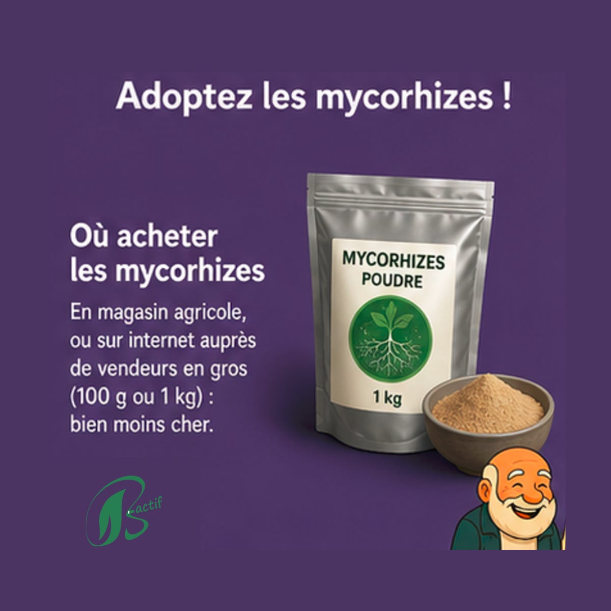 Poudre de mycorhizes pour le jardin