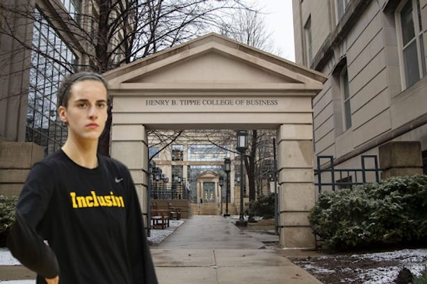 Caitlin Clark at the Tippie College of Business