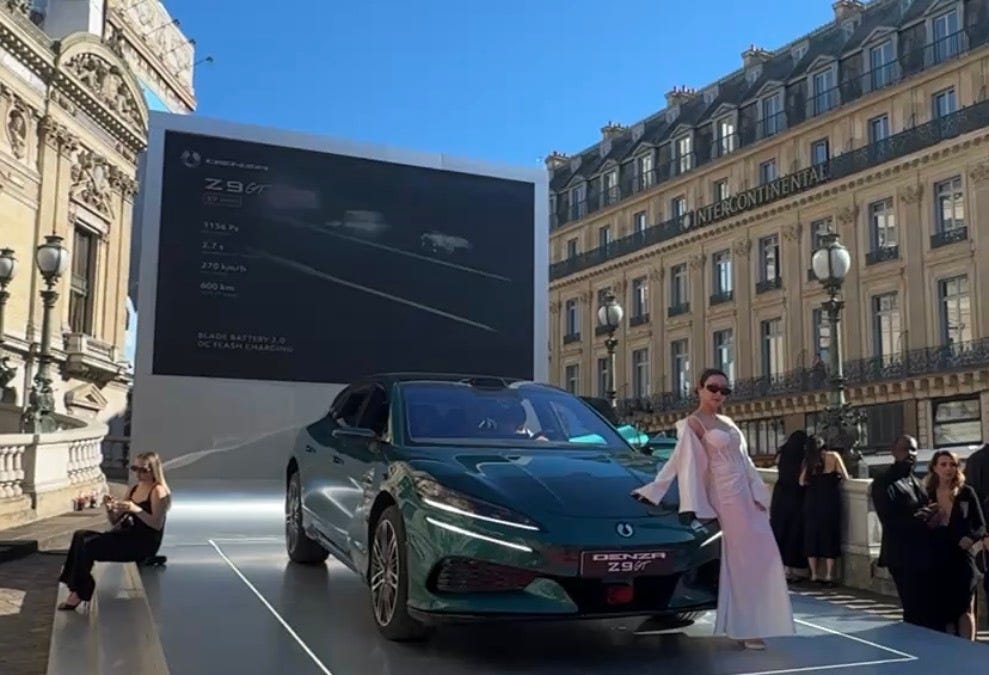 At the launch of a Chinese luxury car brand aiming to rival Porsche