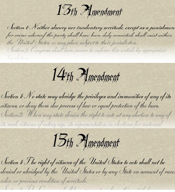 The Civil War Amendments - History
