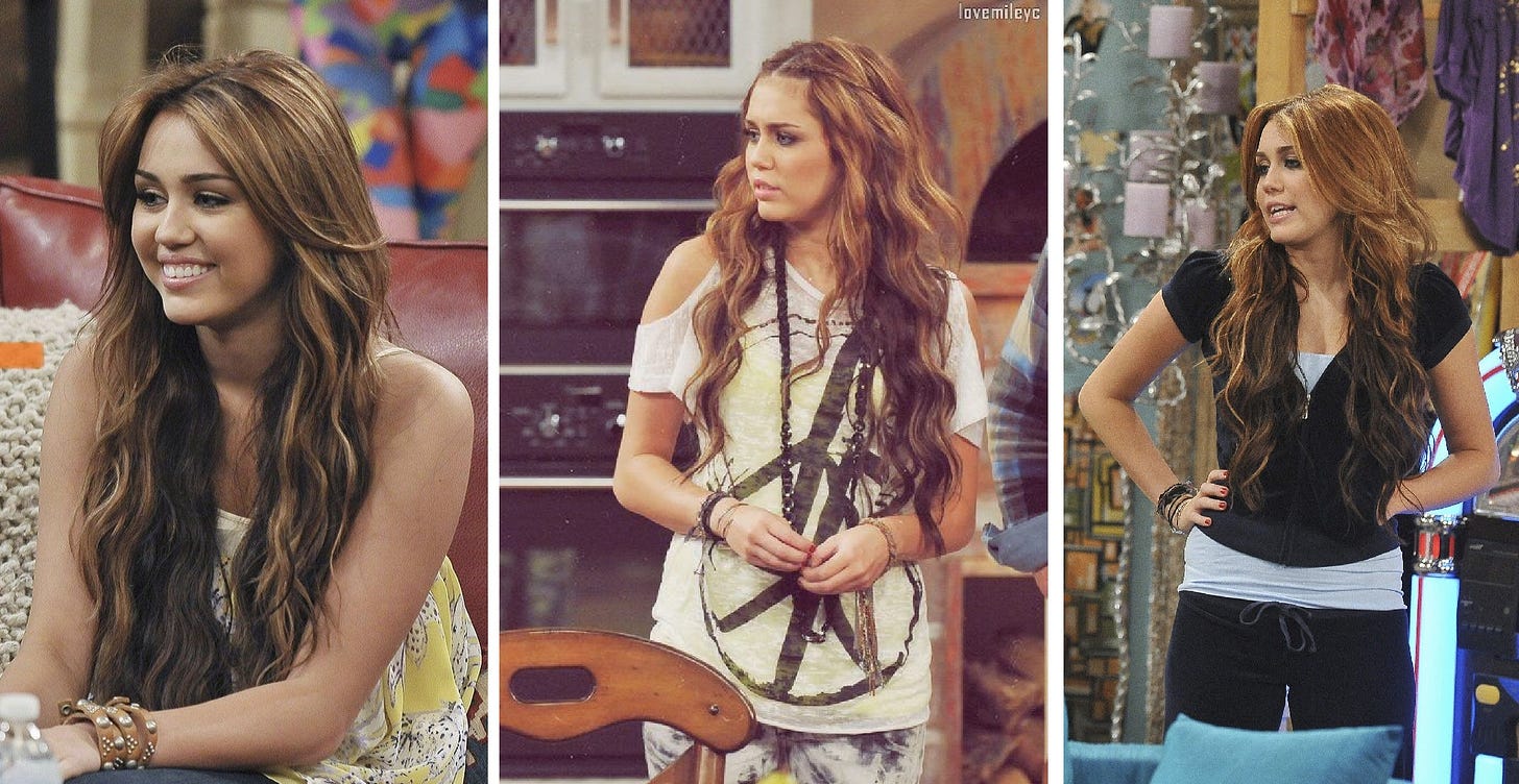 cabelo da Miley Cyrus na série Hannah Montana cabelo da Miley Cyrus na série Hannah Montana