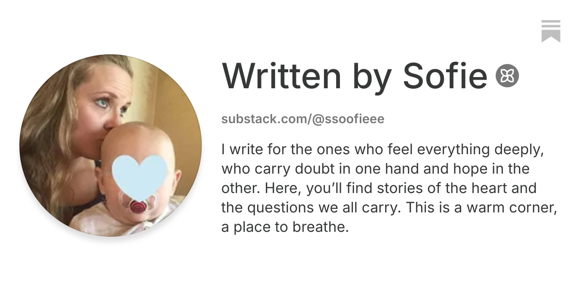 Written by Sofie | Substack