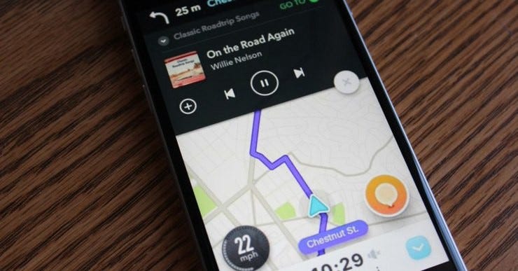Spotify waze ios