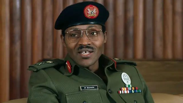 Major General Muhammadu Buhari: See di tins wey Nigeria see under im regime  as Military Head of State - BBC News Pidgin