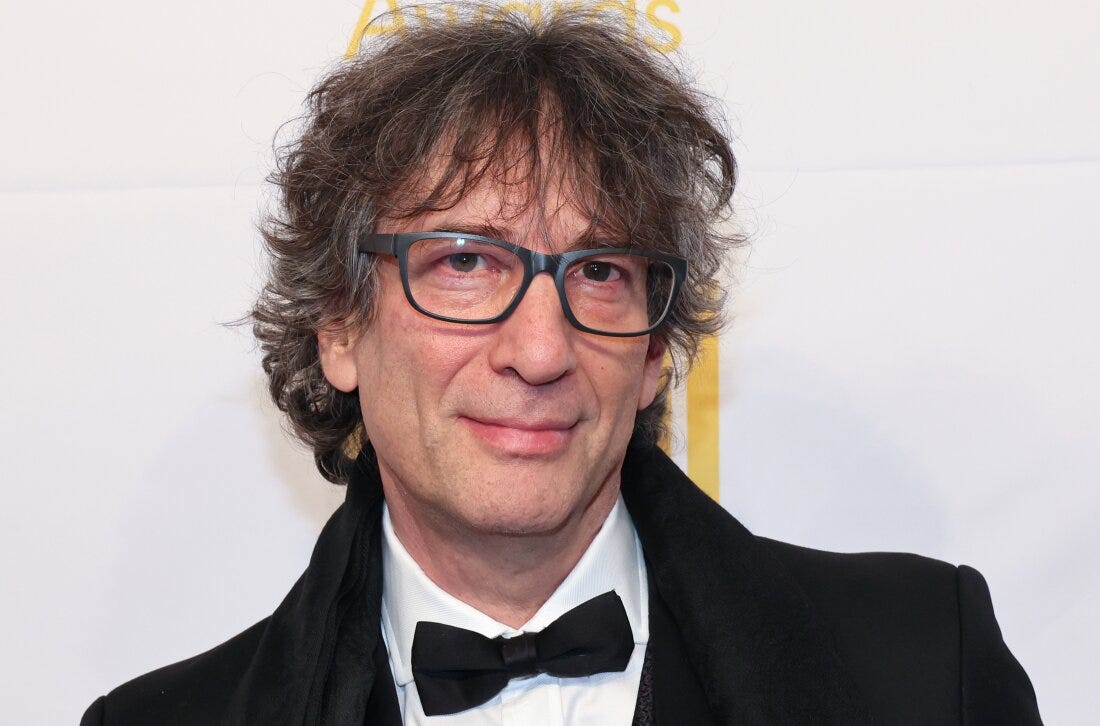 Neil Gaiman attends the 73rd National Book Awards in November 2022 in New York City. Neil Gaiman attends the 73rd National Book Awards in November 2022 in New York City.