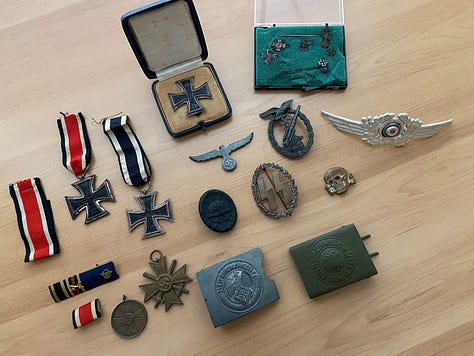 Photos of toys and collectibles.