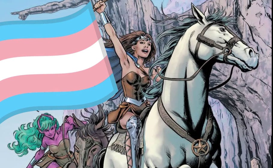 DC Puts a Biological Male in Wonder Woman’s Costume on Themyscira