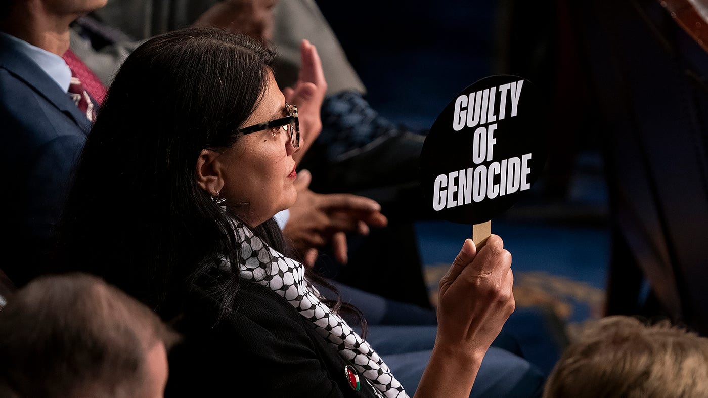 Republican lawmakers criticize Rep. Rashida Tlaib for Netanyahu protest