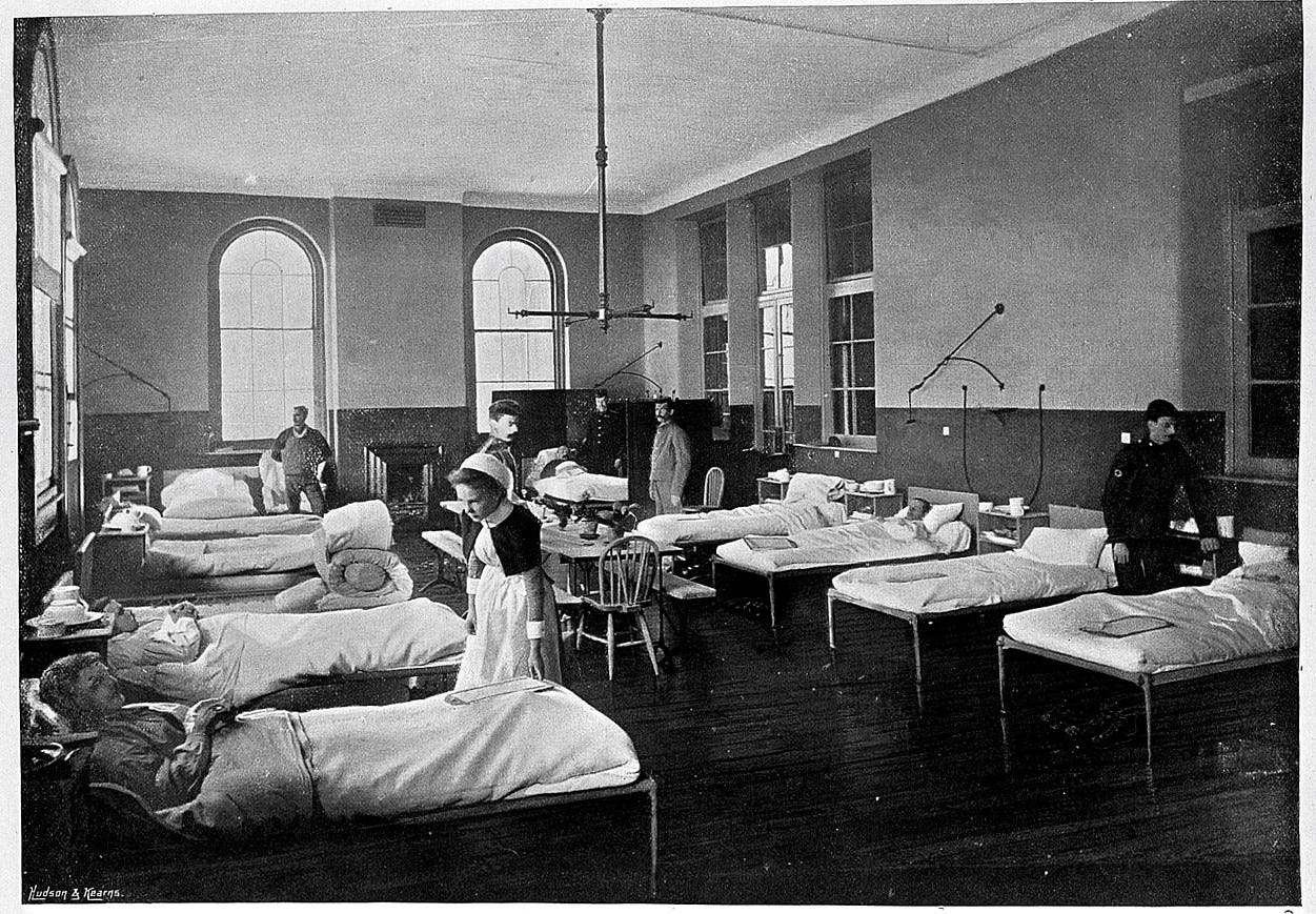 A ward in Netley hospital