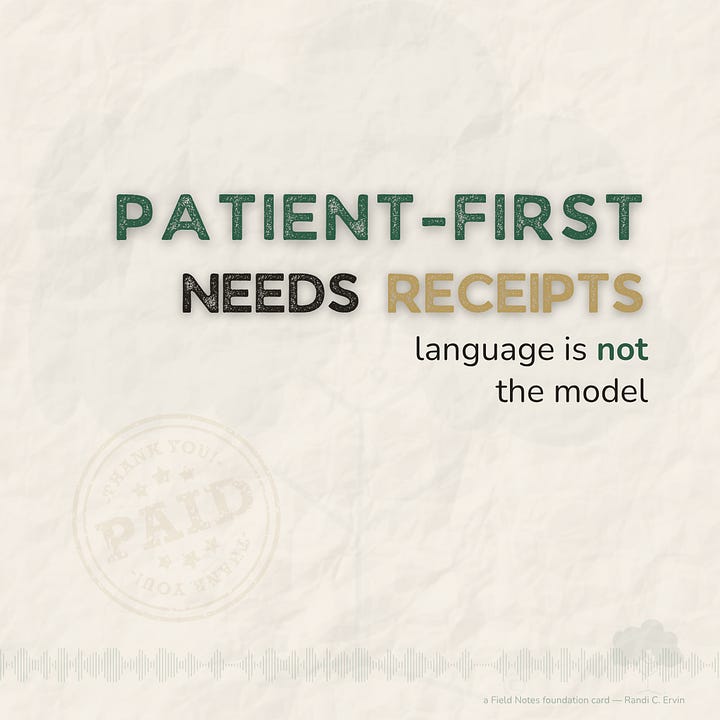Canva Template | Patient-First Needs Receipts