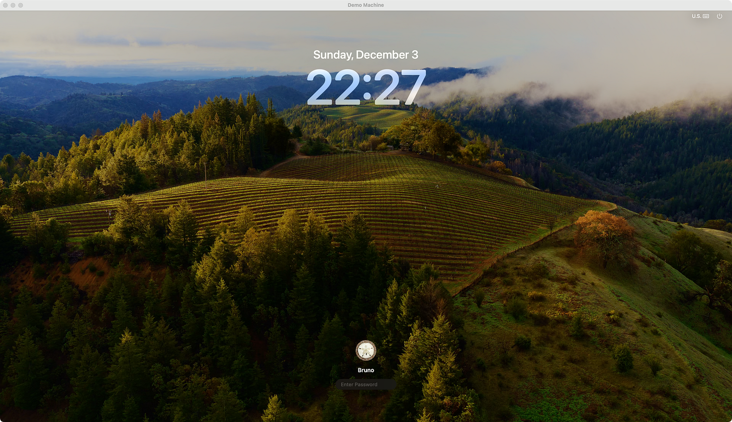 macOS screen