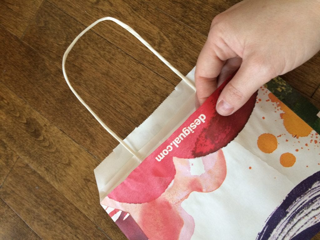 Vanessa DIY Shopping Bag Envelope Tutorial for rukristin