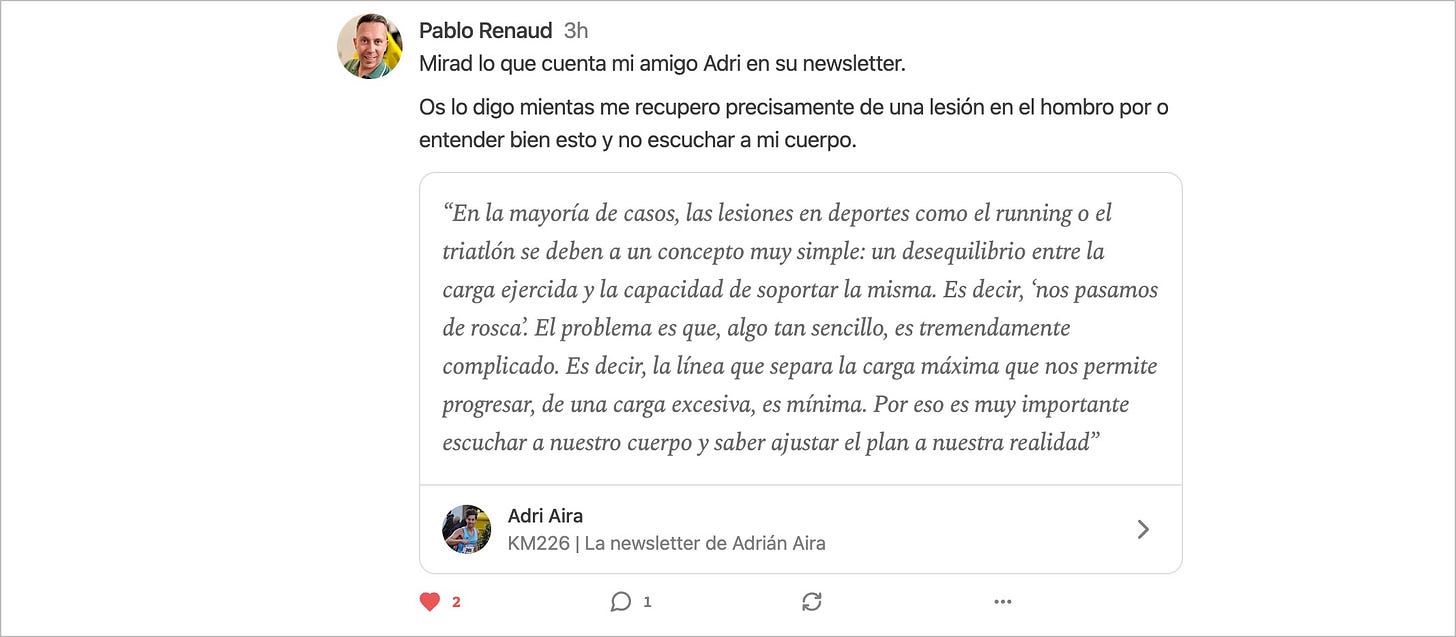 Ejemplo de nota de Substack Ejemplo de nota de Substack
