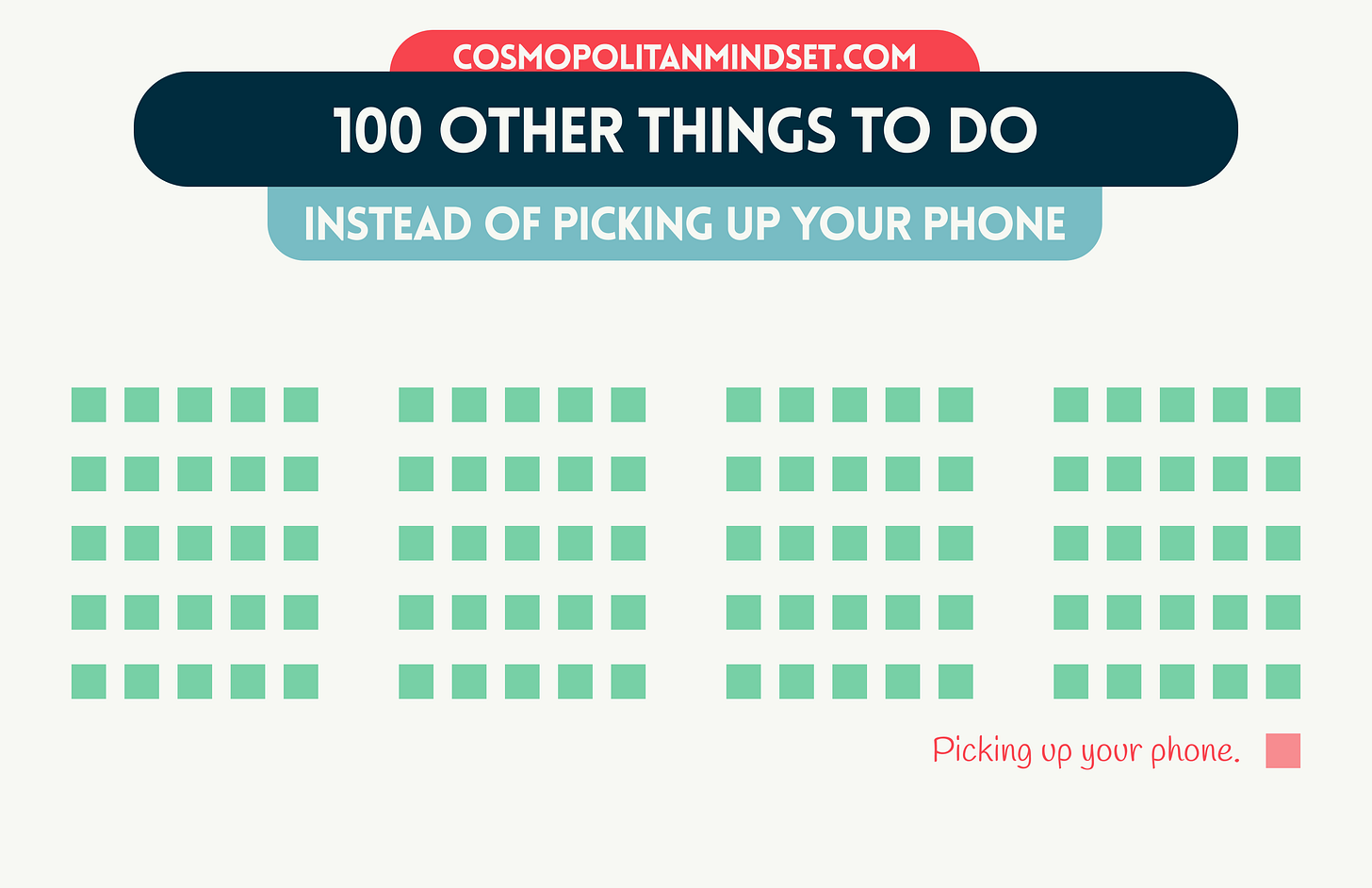 100 Other Things to Do Instead of Picking Up Your Phone