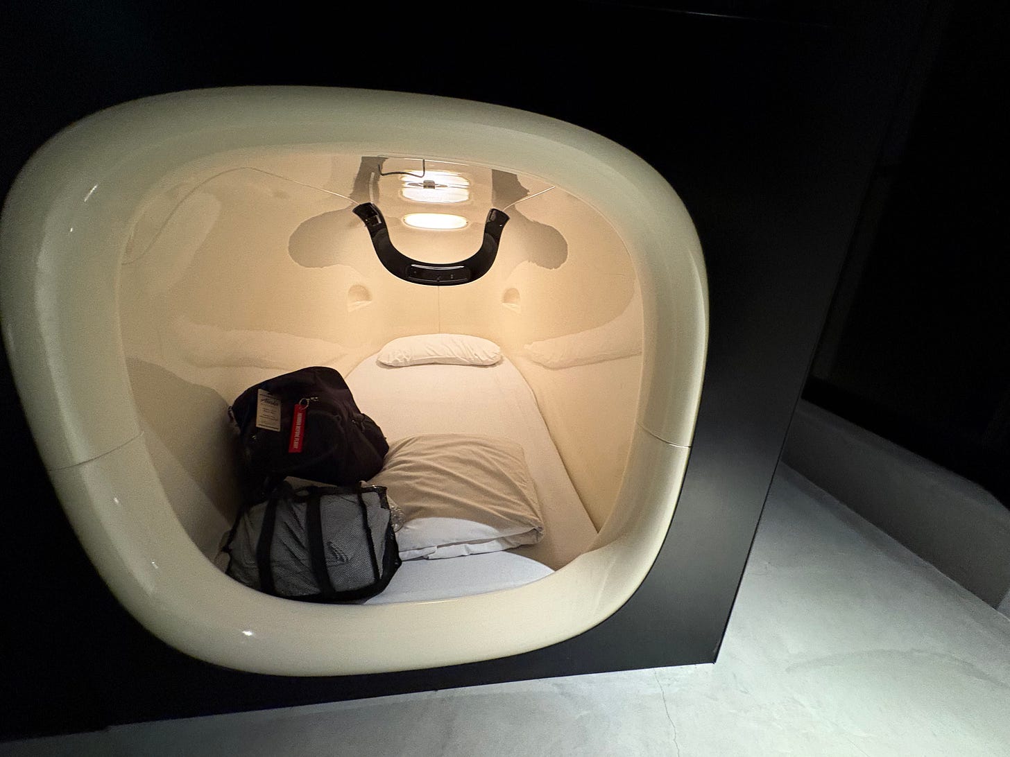 Nine Hours capsule pod in Tokyo.