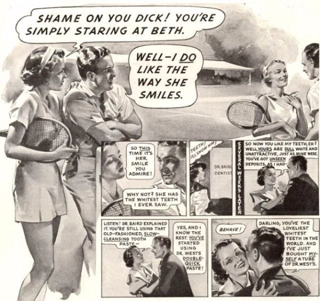 The 'perfect woman' in these ads was portrayed as serving 'he-man' food, avoiding 'sissy-sweet salads' to cater to male preferences. The 'perfect woman' in these ads was portrayed as serving 'he-man' food, avoiding 'sissy-sweet salads' to cater to male preferences.