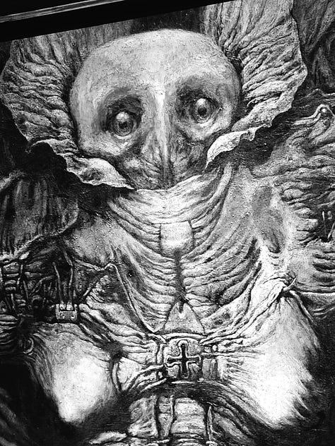 Black and white images captured at Apocalypse: From Last Judgement to Climate Threat