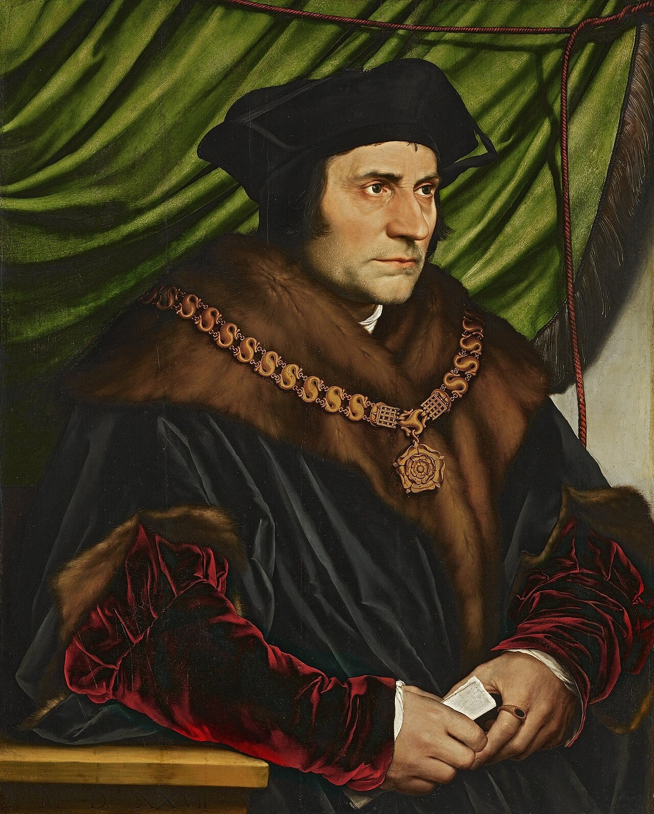 Holbein portrait of Sir Thomas More