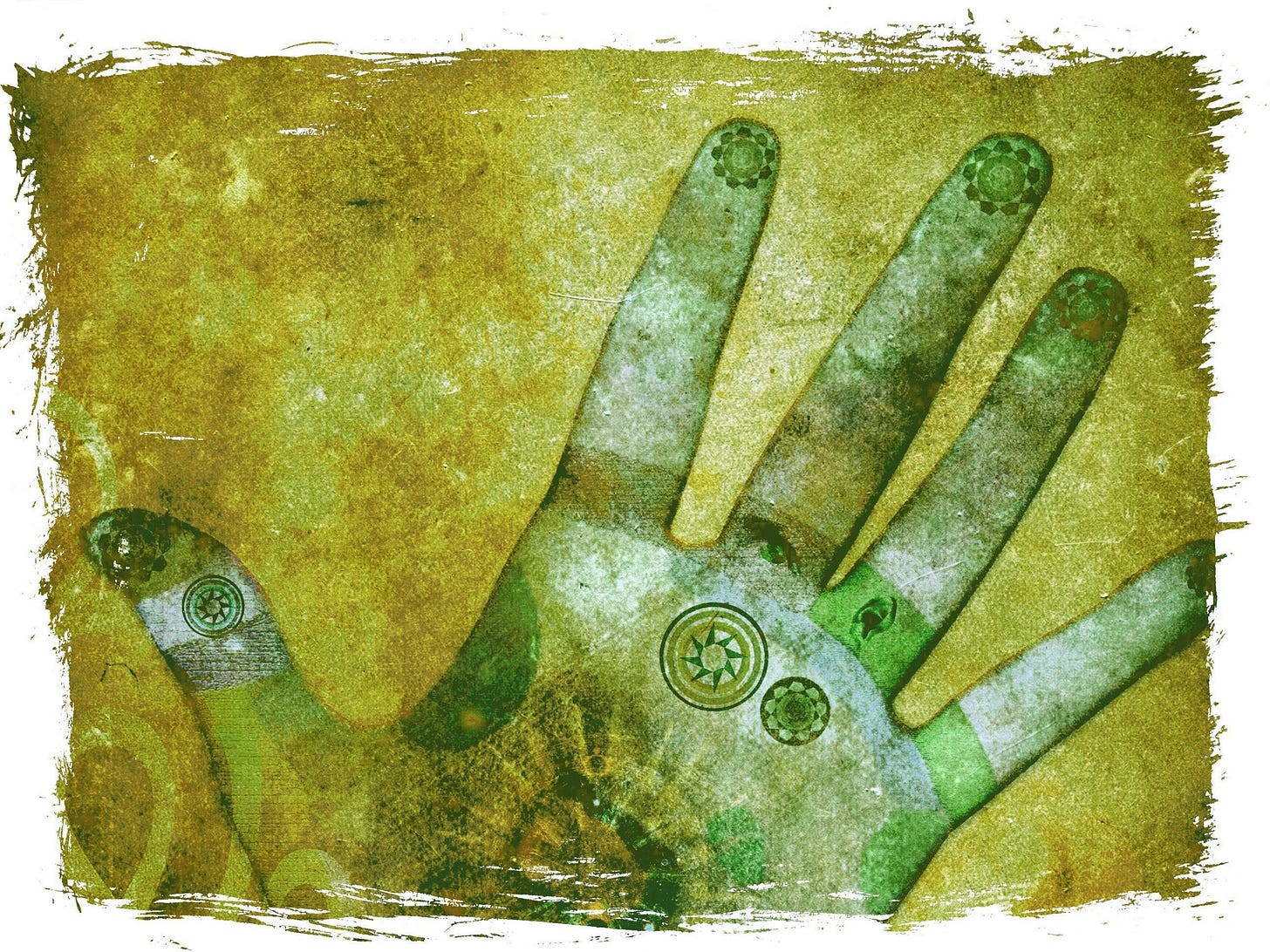 Illustration mit Hand