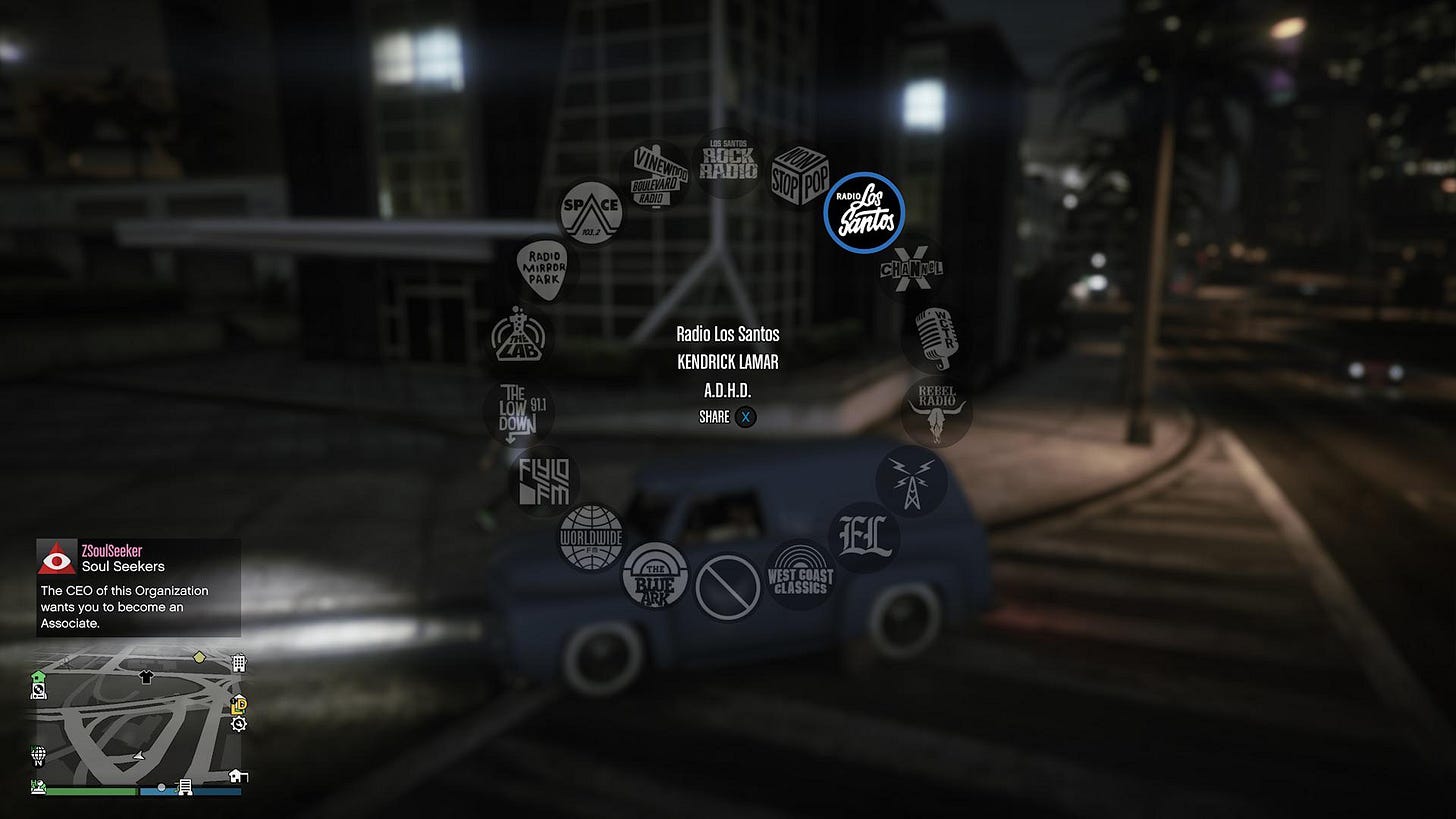 Anyone else still have their radio wheel like how it was 2014? Those were  the days.. : r/gtaonline